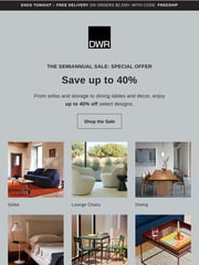 Email Inspiration from Design Within Reach