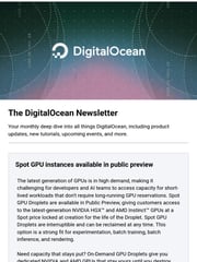 Email Inspiration from DigitalOcean