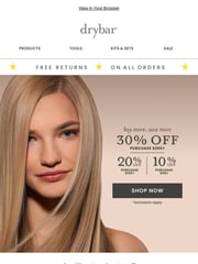 Email Inspiration from Drybar