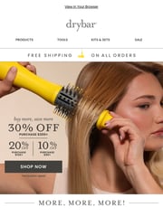 Email Inspiration from Drybar