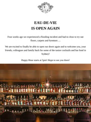 Email Inspiration from Eau-De-Vie Sydney