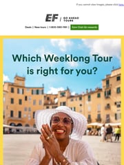 Email Inspiration from EF Go Ahead Tours