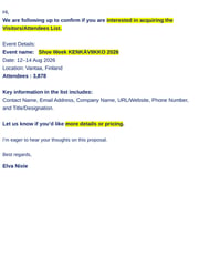 Email Inspiration from Elva Nixie