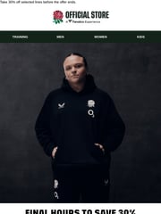 Email Inspiration from England Rugby Store