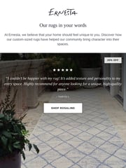 Email Inspiration from Ernesta