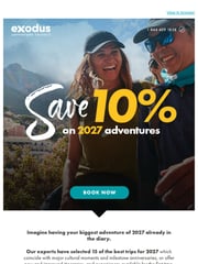 Email Inspiration from Exodus Adventure Travels