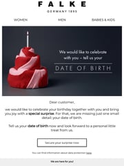 Email Inspiration from FALKE News