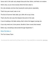 Email Inspiration from Far & Away