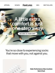 Email Inspiration from Feetures