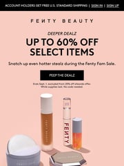 Email Inspiration from Fenty Beauty