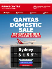 Email Inspiration from Flight Centre