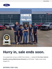 Email Inspiration from Ford Motor Company