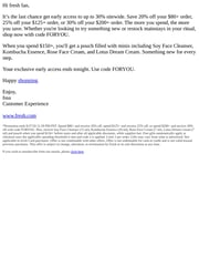 Email Inspiration from fresh