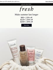 Email Inspiration from fresh