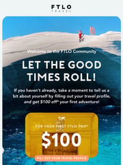 Email Inspiration from FTLO Travel