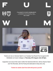 Email Inspiration from Fulham FC