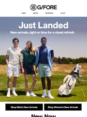 Email Inspiration from G/FORE