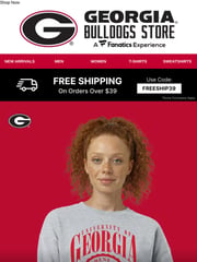 Email Inspiration from GeorgiaDogs.com Online Store