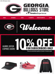 Email Inspiration from GeorgiaDogs.com Online Store