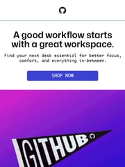Email Inspiration from GitHub Shop