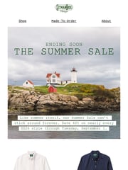 Email Inspiration from Gitman Vintage