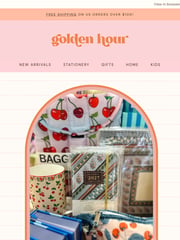 Email Inspiration from Golden Hour Gift Co