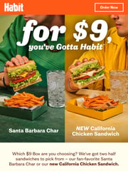 Email Inspiration from Habit Burger & Grill