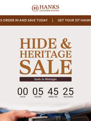 Email Inspiration from Hanks Belts