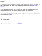 Email Inspiration from hanni