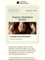 Email Inspiration from Happier Meditation