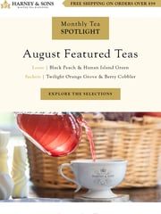 Email Inspiration from Harney & Sons Fine Teas