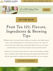 Email Inspiration from Harney & Sons Fine Teas