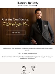 Email Inspiration from Harry Rosen
