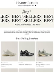 Email Inspiration from Harry Rosen