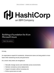 Email Inspiration from HashiCorp