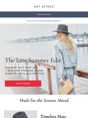 Email Inspiration from HAT ATTACK