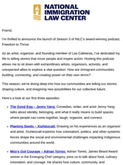 Email Inspiration from Hector Flores, National Immigration Law Center