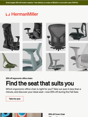 Email Inspiration from Herman Miller