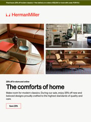 Email Inspiration from Herman Miller