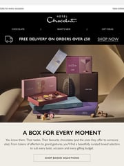 Email Inspiration from Hotel Chocolat