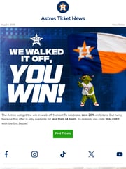 Email Inspiration from Houston Astros