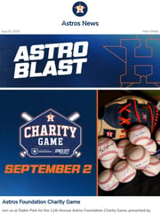 Email Inspiration from Houston Astros