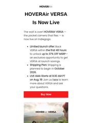 Email Inspiration from HOVERAir US Store