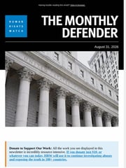Email Inspiration from HRW's Monthly Defender