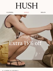 Email Inspiration from Hush Outlet