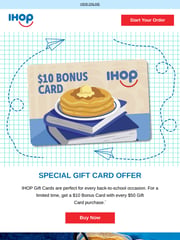 Email Inspiration from IHOP