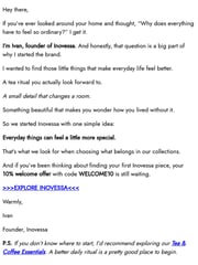 Email Inspiration from Inovessa