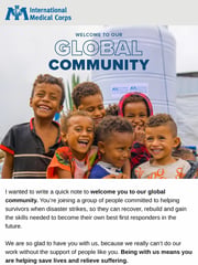 Email Inspiration from International Medical Corps