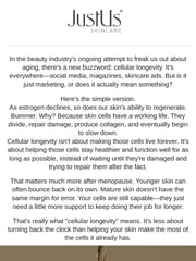 Email Inspiration from JustUs Skincare