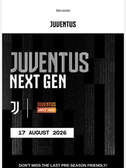 Email Inspiration from JUVENTUS